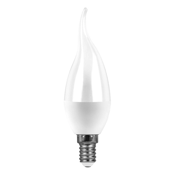 Лампа светодиод. LED   7W 4000К 580Лм Е14 30т.ч. C35 (124х37) (аналог 70W) свеча на ветру LB-97 IC 25761 Лампа светодиод. LED   7W 4000К 580Лм Е14 30т.ч. C35 (124х37) (аналог 70W) свеча на ветру LB-97 IC 25761 в каталоге ЮгКабель