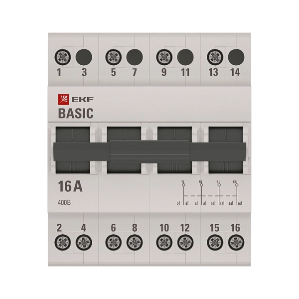 переключатель 4p 16а  3 положения ekf basic tps-4-16 - купить по низким ценам в Краснодаре Переключатель 4P 16А  3 положения EKF Basic tps-4-16 - купить по низкой цене в Краснодаре | ЮгКабель в каталоге ЮгКабель