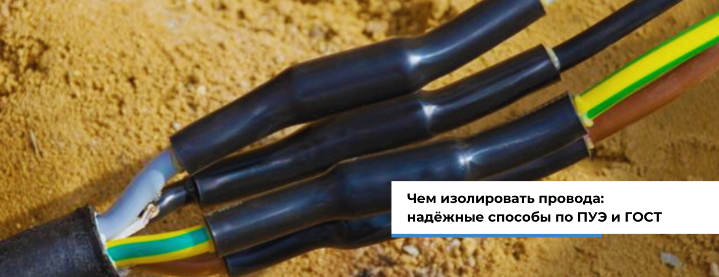 Чем изолировать провода: надежные способы по ПУЭ и ГОСТ Чем изолировать провода: надежные способы по ПУЭ и ГОСТ